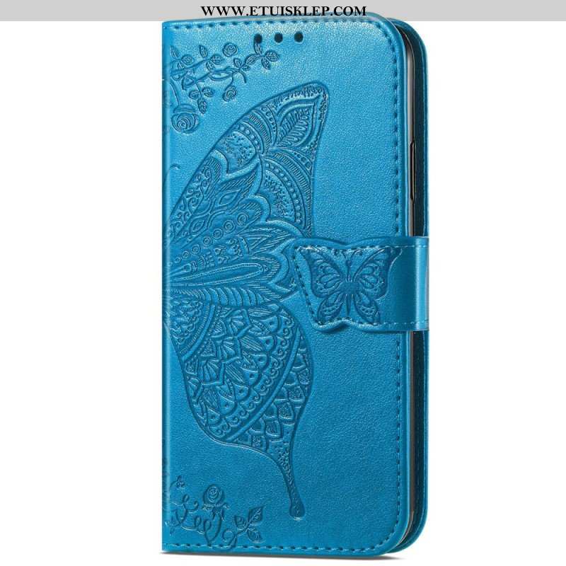 Etui Folio do Vivo Y35 Barokowy Motyl